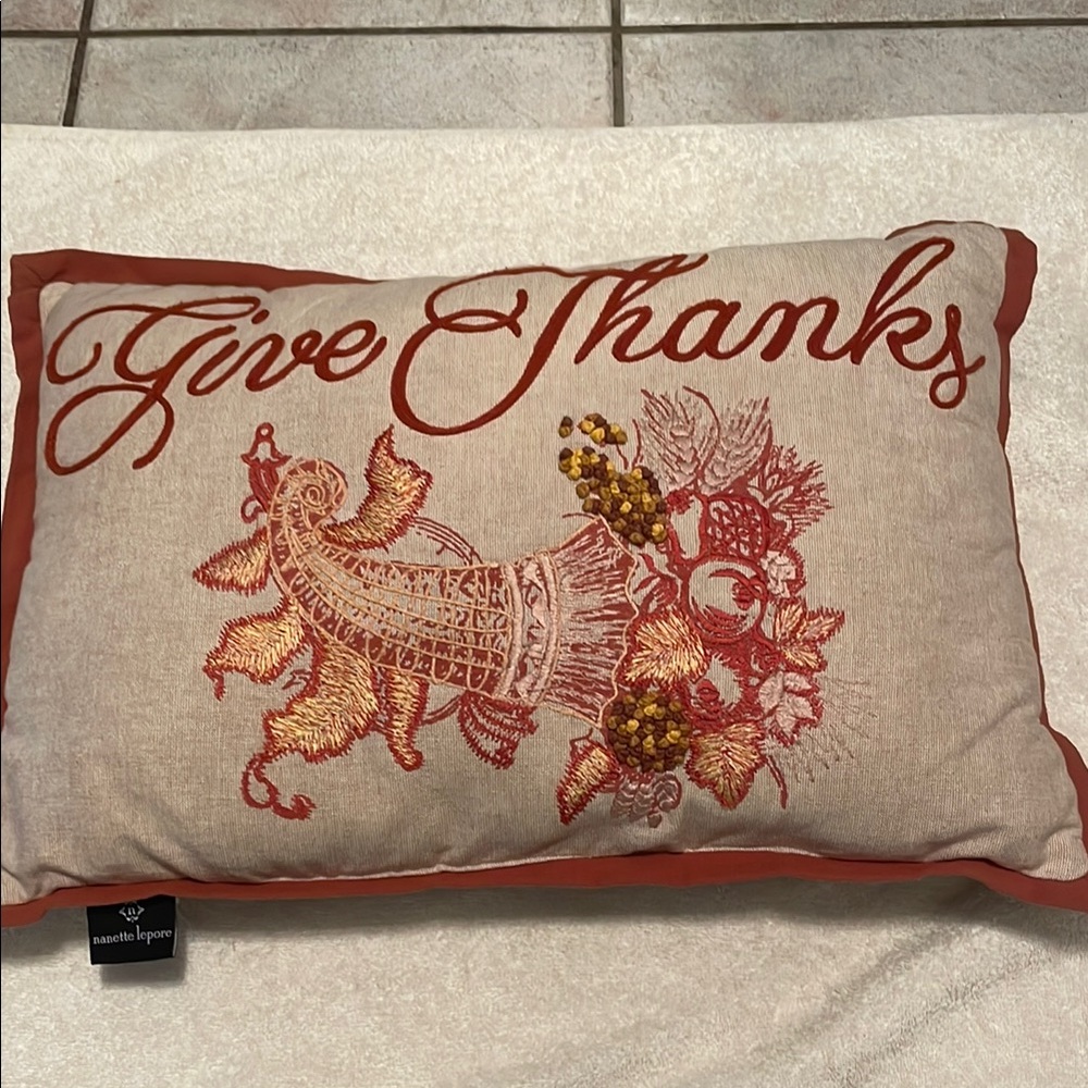 Nanette Lepore Embroidered Pillow